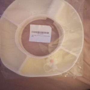 Yellow and White Kids Flower Bib